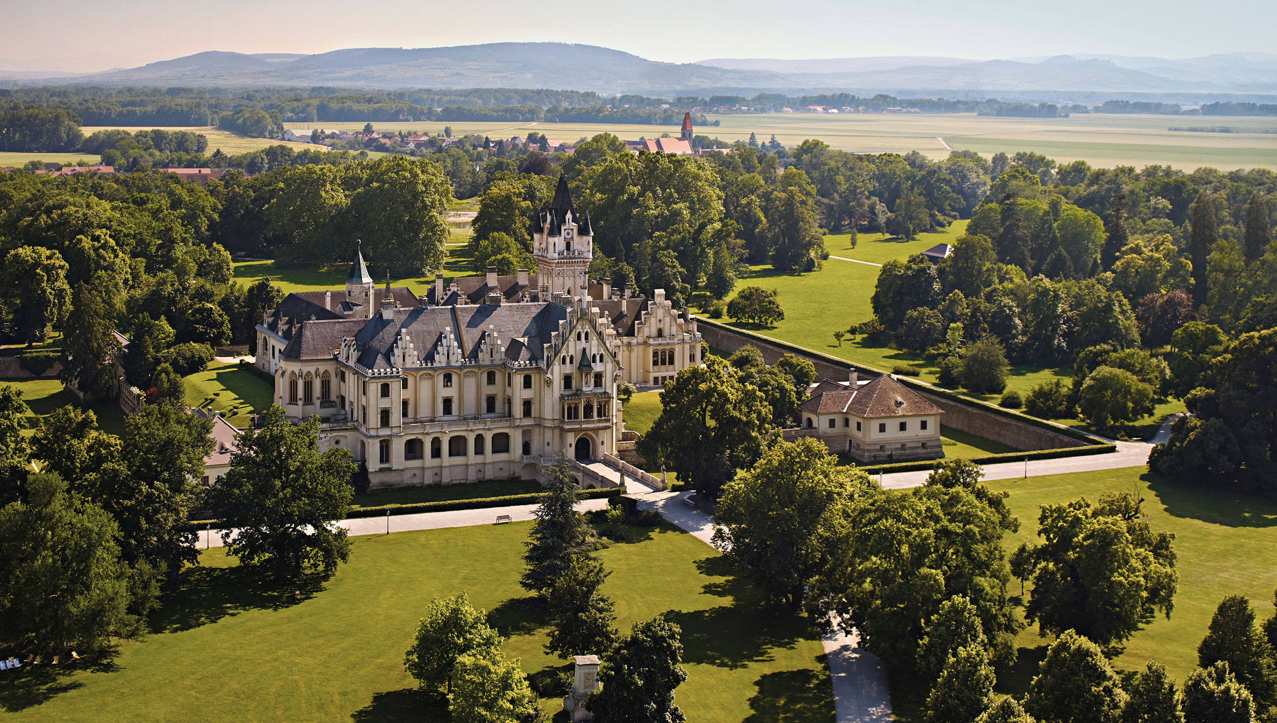 Schloss Grafenegg, Ansicht von oben